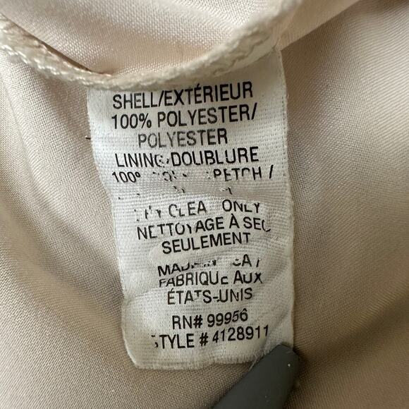 Shoshanna White Metallic Circle Lace Glengarry Cocktail Midi Dress Size 0 - Picture 11 of 15